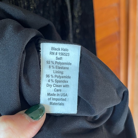 Black Halo Xander Metallic Long Sleeve Sheath Cocktail Dress
#157 - Picture 8 of 10